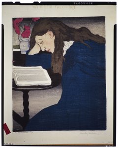 书虫》，约 1920-25 年（木刻） 作者 弗兰克·莫利·弗莱彻