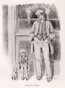 Bethnal Green "选自 1906 年 "The Sketch "系列 "Sunday Clothes by District "中的 "Bethnal Green"。 作者 弗兰克雷诺兹