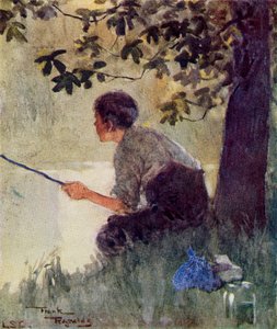 和平》，弗兰克-雷诺兹绘制的插图，选自《玛丽-若泽公主的童书》，1916 年出版（彩色石版印刷）。 作者 弗兰克雷诺兹