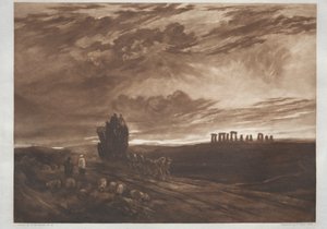 巨石阵的黎明，1897年。 作者 弗兰克·肖特