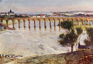 Berwick-on-Tweed（彩色石版画） 作者 弗兰克·索斯盖特