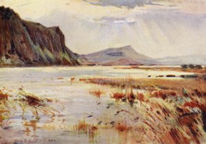 Crag Lough（彩色石版画） 作者 弗兰克·索斯盖特