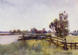 诺福克·布罗斯（Norfolk Broads）：艾尔桥下的格林小屋 作者 弗兰克·索斯盖特