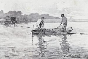 诺福克·布罗德斯（Norfolk Broads）：拖曳鳗鱼荚 作者 弗兰克·索斯盖特