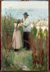 穿越海港，1892年 作者 弗兰克·赖特·鲍迪永