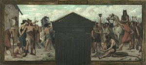 15 区市政厅草图：La Patrie，1883 至 1884 年间（布面油画）