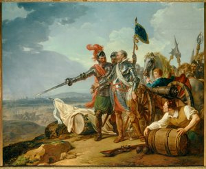 War of Religions: “King Henry IV bringing food into Paris in August 1590” King Henry IV (1553-1610) near Paris during the siege of the city in 1590 supplies starving Parisians. Painting by Francois Andre Vincent (1746-1816) 1783 Sun. 1,57x1,92 m