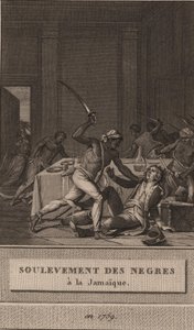1760年，1800年在牙买加的黑人奴隶起义。 作者 弗朗索瓦·安妮·大卫（FrançoisAnne David）