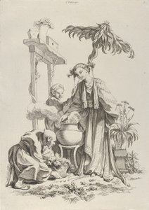 嗅觉，1720-70。 作者 弗朗索瓦·布歇