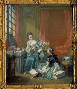 时尚商人 画家：弗朗索瓦-布歇（1703-1770）。1746.斯德哥尔摩。国家博物馆 作者 弗朗索瓦·布歇
