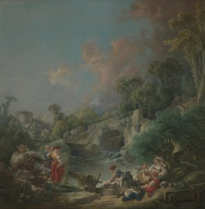 洗衣妇，1768年。 作者 弗朗索瓦·布歇