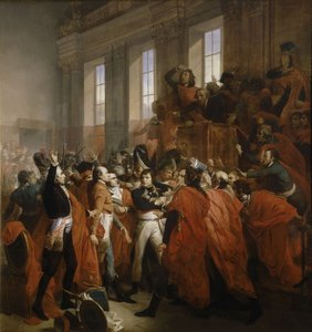 拿破仑-波拿巴于 18 Brumaire 年在圣克卢发动政变。 作者 弗朗索瓦·布肖