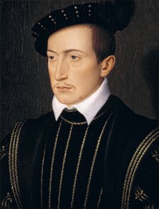 Guy XVIII，Comte de Laval，c.1540（橡木板上的油） 作者 弗朗索瓦·克鲁埃