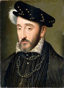 法国国王亨利二世1519-1559年的画像，1547年。