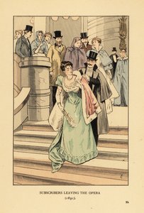 订阅者离开歌剧院 作者 弗朗索瓦·库本（FrançoisCourboin）