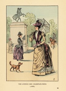 1888 年的香榭丽舍大街 作者 弗朗索瓦·库本（FrançoisCourboin）