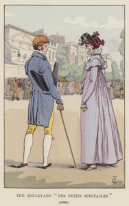 大道Des Petits眼镜，1808年 作者 弗朗索瓦·库本（FrançoisCourboin）