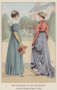Malmaison的美食，1804年穿过公园的闲逛 作者 弗朗索瓦·库本（FrançoisCourboin）