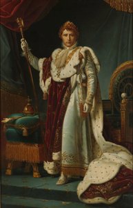 拿破仑一世皇帝的肖像 身穿加冕长袍的拿破仑一世皇帝，1804 年 12 月 2 日 作者 弗朗索瓦·杰拉德（工作室）