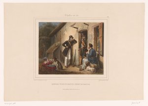 猎人在清晨与猎场看守人会面
Rendez-vous du matin, chez le garde（物名）
带枪的猎人（系列名称）
Chasses au Tir（物件上的系列名称）
