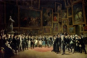 查理十世在1824年展览结束时向艺术家颁奖 作者 弗朗索瓦·约瑟夫·海姆