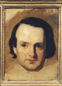 研究维克多雨果的肖像（1802-85）c.1836