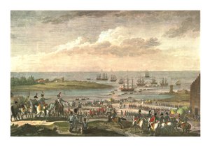 英国人在荷兰登船，1799年11月30日，约1850年 作者 弗朗索瓦·路易斯·库什