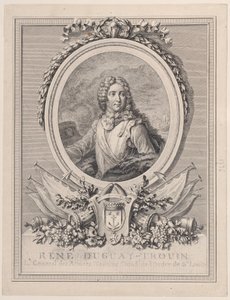 勒内-杜盖伊-特鲁瓦（René Duguay-Trouin）的画像，国王的海军中将，1...，1765-1807。 作者 弗朗索瓦·尼古拉斯·巴泰勒米·德克沃维尔