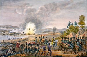 1813年10月19日，德国莱比锡战役后的法军撤退。