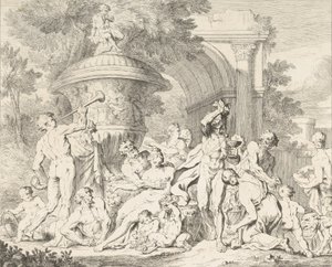 Bacchanal，约1710-40。 作者 弗朗索瓦·罗蒂埃