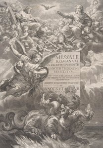 神圣的三位一体和圣米迦勒战胜六头龙，《......》的正面插图，约1662年。 作者 弗朗索瓦·斯皮尔