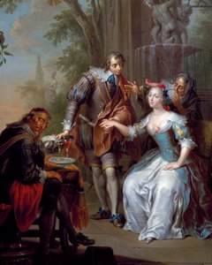 华丽的场景，弗朗克斯·克里斯托夫·詹内克 (Franx Christoph Janneck) (1703-1761) 创作