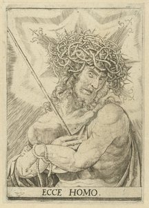悲伤的人 Eccehomo（物体上的标题） 作者 Frans Crabbe van Espleghem
