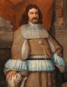 拉努奇奥二世-法尔内塞1630-1694年的肖像，帕尔马公爵。 作者 弗兰斯，丹尼斯