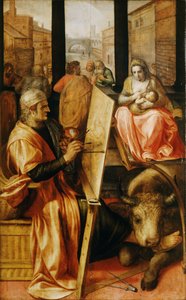 圣路加画圣母玛利亚（面板油画） 作者 弗朗斯·弗洛里斯（Frans Floris）