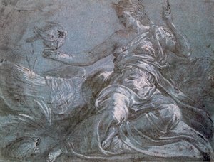 触摸的寓言，c1516-1570 作者 弗朗斯·弗洛里斯（Frans Floris）