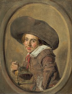 一个戴着大帽子的年轻人，16261629。 作者 弗兰斯·哈尔斯（Frans Hals）