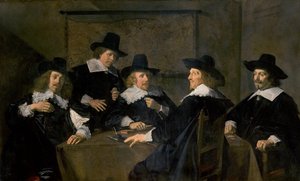 替代标题：  

哈勒姆圣伊丽莎白医院执政官[1] 。 作者 弗兰斯·哈尔斯（Frans Hals）