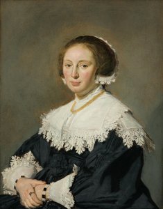 德语: Bildnis einer Frau 一个女人的肖像 作者 弗兰斯·哈尔斯（Frans Hals）