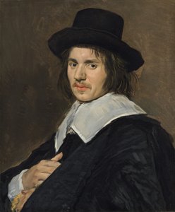 一个人的肖像，16481650。 作者 弗兰斯·哈尔斯（Frans Hals）