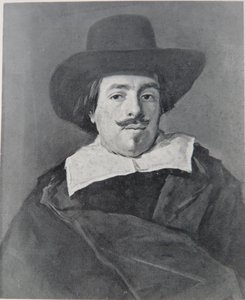 面向前方的男子肖像 作者 弗兰斯·哈尔斯（Frans Hals）