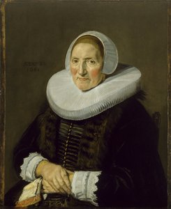 一名老妇的肖像，1650年 作者 弗兰斯·哈尔斯（Frans Hals）