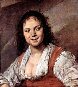 年轻女性 作者 弗兰斯·哈尔斯（Frans Hals）