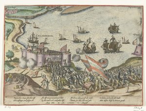 拉姆梅肯斯堡被攻占，1573 年 作者 弗兰斯·霍根伯格