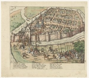 攻占诺伊斯，1585 年
第 9 辑：荷兰和德国大事记，1583-1587 年（系列标题） 作者 弗兰斯·霍根伯格