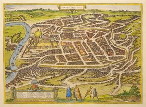 从维尔纽斯市尤其是在布劳恩，1580剧场节 作者 弗兰斯·霍根伯格