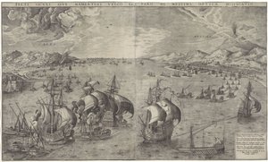 墨西拿海峡的礁石
Freti siculi sive mamertini vulgo et faro di Messina optica delineatio（标题见实物）