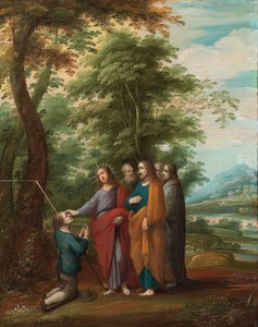 基督生平及其教诲场景（油画板） 作者 Frans III (attr. to) Francken