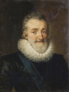 法国国王亨利四世（1553-1610）的肖像--法国国王亨利四世由小普尔布什（1569-1622）绘制。