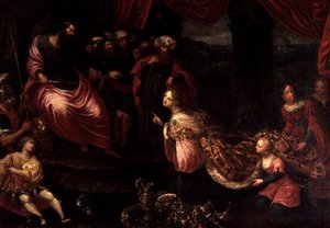 所罗门王和示巴女王 作者 弗朗斯二世（Frans II）